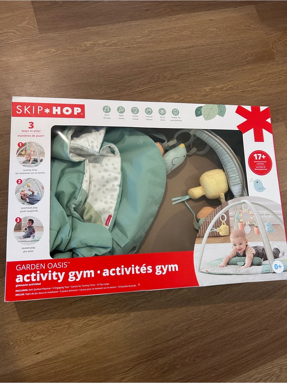 Skip Hop activity gym play mat garden oasis